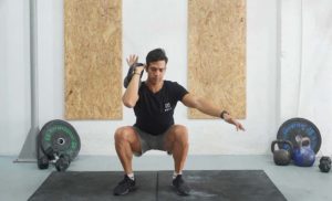 man thruster kettlebell