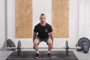 man hack squat barbell