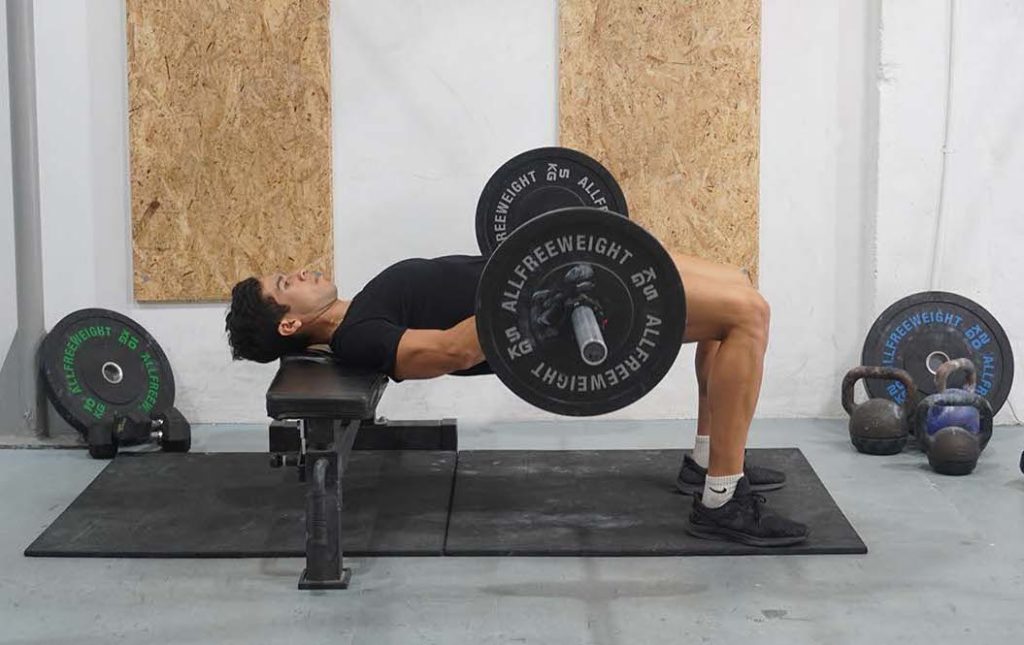 man hip thrust barbell gluteus minimus exercises greek god physique